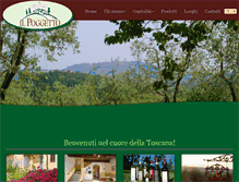 Tablet Screenshot of podereilpoggetto.com
